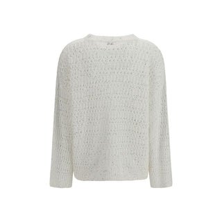 White Silk Sweatshirt
