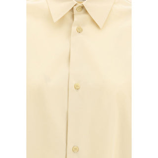 Beige Baumwollhemd