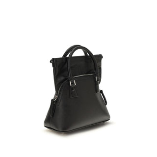 Bolso de mano de piel de cabra negro