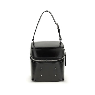 Bolso Backet Bos Taurus de piel de becerro negro
