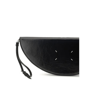Bolso de mano Bos Taurus de cuero de becerro negro