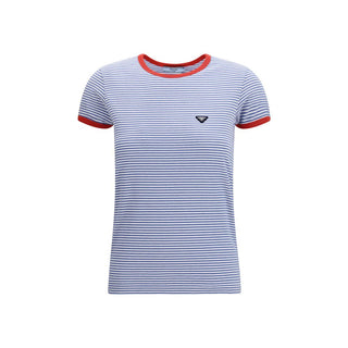 Blaues Baumwoll-T-Shirt