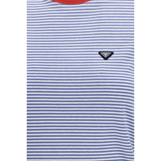 Blaues Baumwoll-T-Shirt