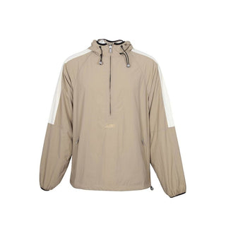 Chaqueta shell de nailon beige