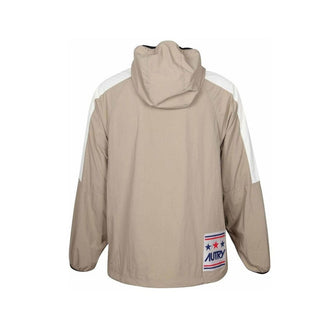 Chaqueta shell de nailon beige