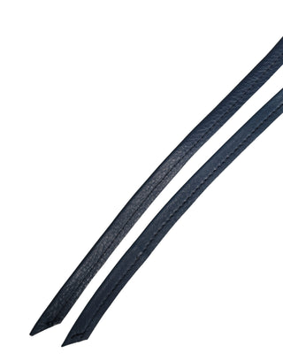 Breiter Damen-Taillengürtel aus blauem Leder