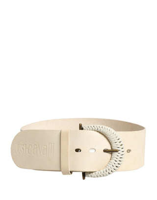 Off White Leather Waist Women Cintura Buckle Belt