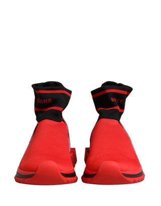 Zapatillas calcetín Sorrento en rojo y negro