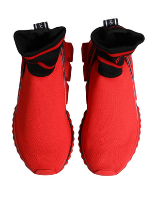 Zapatillas calcetín Sorrento en rojo y negro