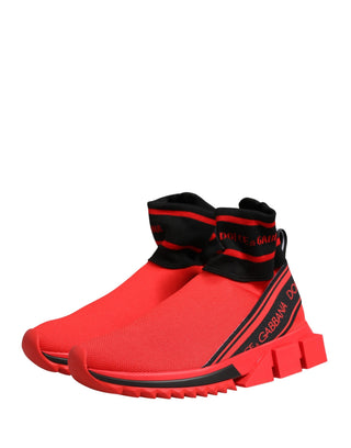 Zapatillas calcetín Sorrento en rojo y negro