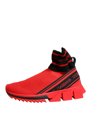 Zapatillas calcetín Sorrento en rojo y negro