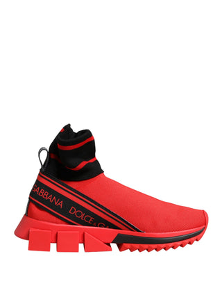 Zapatillas calcetín Sorrento en rojo y negro