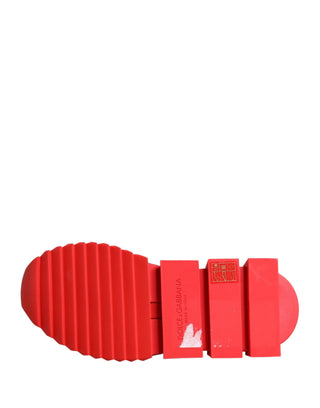 Zapatillas calcetín Sorrento en rojo y negro