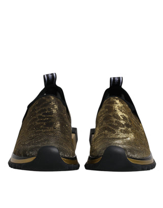 Gold-Glitzer-Leopard-Sorrento-Sneakerschuhe