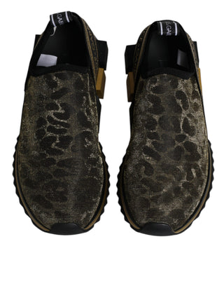 Gold-Glitzer-Leopard-Sorrento-Sneakerschuhe