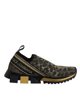Gold-Glitzer-Leopard-Sorrento-Sneakerschuhe