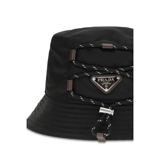 Sombrero tipo bucket de poliamida reciclada negro