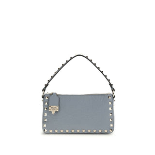 Bolso de hombro de piel de becerro azul Bos Taurus