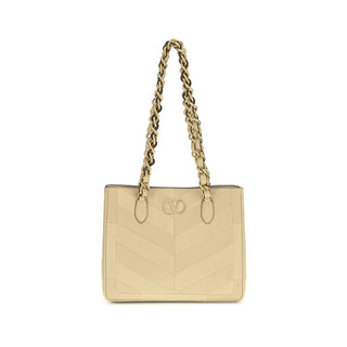 Bolso de hombro de cuero Napa dorado / becerro Bos Taurus