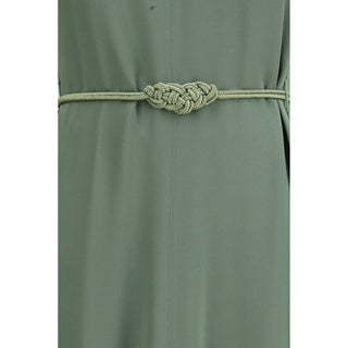 Bicolor Viscose Casual Dress
