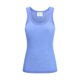 Blue Wool Oves Aries Sleeveles T-Shirt
