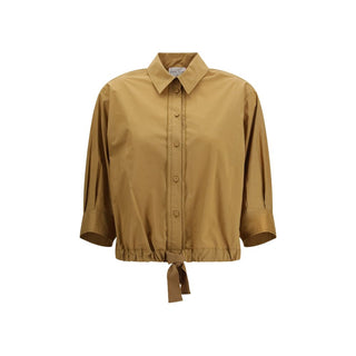Bicolor Cotton Shortsleeve Shirt