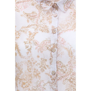 Camisa de algodón con estampado multicolor