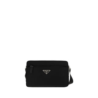 Black Recycled Polyamide Shoulder Bag