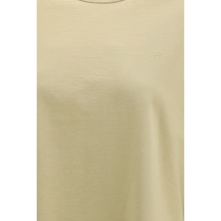 Beiges Baumwoll-T-Shirt