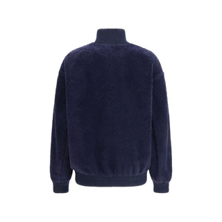 Blue Polyamide Full-Length Jacket