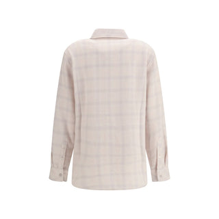 White Cashmere Pattern Shirt