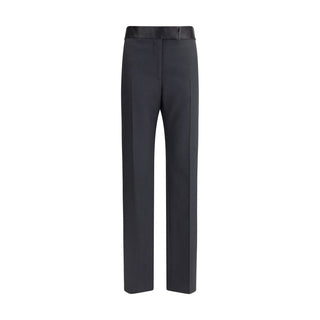 Schwarze Seidenhose