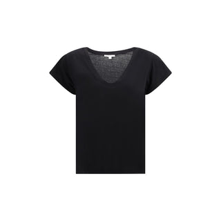 Camiseta de algodón negro