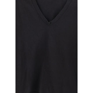 Black Cotton Long Sleeve T-Shirt