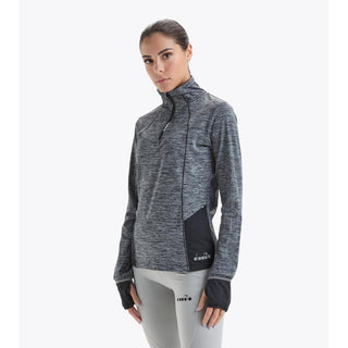 Sudadera negra de poliéster