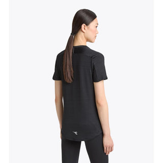 Schwarzes Polyester-T-Shirt
