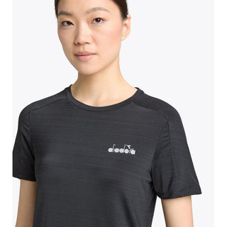 Schwarzes Polyester-T-Shirt