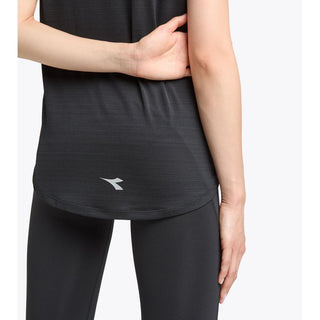 Schwarzes Polyester-T-Shirt