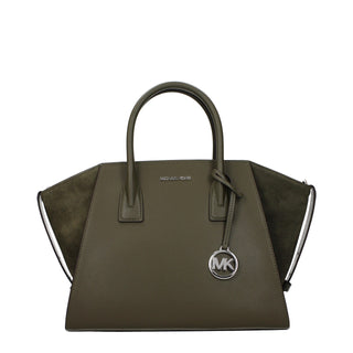 Grüne Lederhandtasche