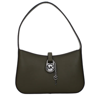 Grüne Lederhandtasche