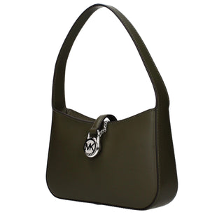 Grüne Lederhandtasche