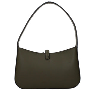 Grüne Lederhandtasche