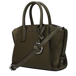Grüne Lederhandtasche