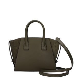 Grüne Lederhandtasche