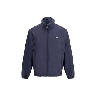 Blaue Jacke aus recyceltem Polyamid