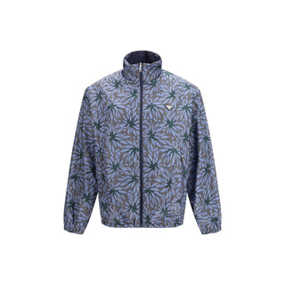 Blaue Jacke aus recyceltem Polyamid