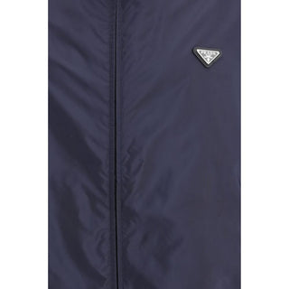 Blaue Jacke aus recyceltem Polyamid