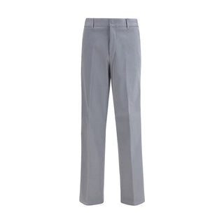 Pantalones casuales de algodón gris