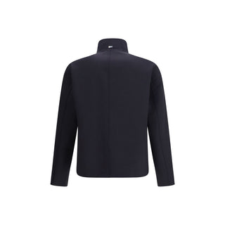 Blue Elastane Coat