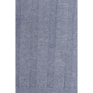 Blaues Leinen-T-Shirt